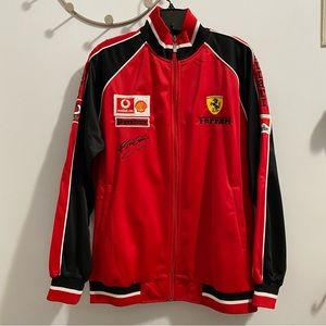 Vintage Ferrari zip up sweater size XL